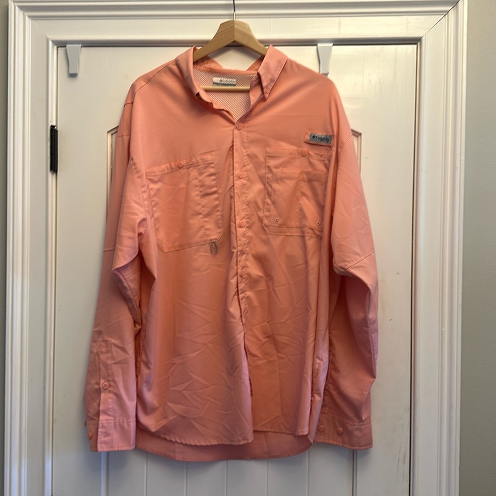 Chemise Columbia NCAA Clemson Tigers Super Tamiami – 2XL Orange – Manches Longues